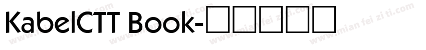 KabelCTT Book字体转换